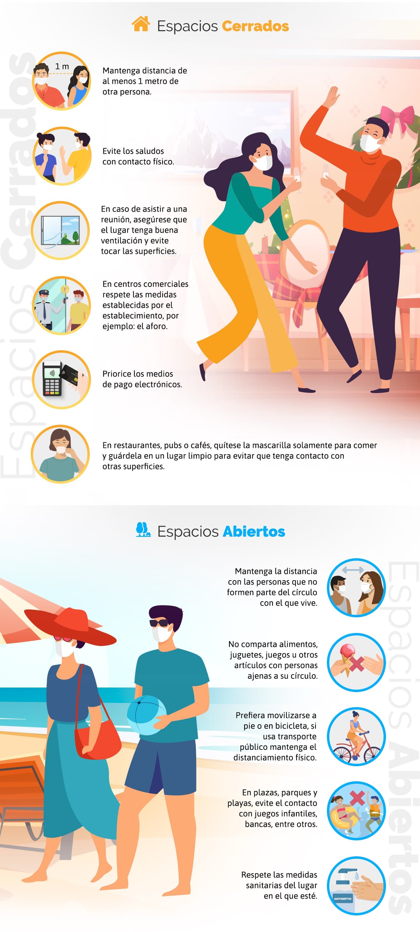 distanciamiento social y medidas de prevención